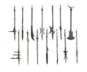 Mini Sword, Mini Weapons 14Pcs 5 Inch Zinc Alloy Ancient Miniature Weapons Includes Lance, Halberd, Spear, Dagger-Axe & More, for Collectors