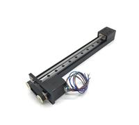 Mini T-type Slide Stage Stroke 50-300mm Motor Side Mounting Linear Rail Guide Nema11 28mm Stepper Motor(12mm pitch)