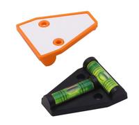 Mini T-Type Spirit Level Triangular Plastic Indicator Compact Low Profile with Pre-Drilled Holes for Caravan Campervan Toolbox