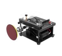 Mini Table Saw, 200W 110-240V Multi-Functional Desktop Portable Table Saw with Adjustable Speed & Angle, All-in-One Cutting, Sanding, Engraving & Drilling Tool for Wood, Acrylic, Plastic, PCB