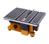 Mini Table Saw, 3 pcs 4" Saw Blades, 4500 RPM, with Miter Guide and Protective Cover, 5/8" Cut Depth, Ideal for Wood, Stone, Metal