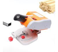 Mini Table Saw, 60W Benchtop Cut-Off Saw with Clamping Tool, 0-45° Miter Adjustable, 7800r/min for Metal Wood Plastic