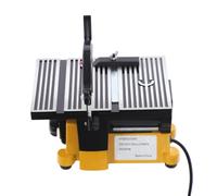 Mini Table Saw, Bench Top Saw, Precision Hobby Saw, 90W Motor, 3 Blade Set, Adjustable Cutting Depth, Multi Material Cutter, Safety Cover, for Crafts Woodworking Model Making, Home Workshop