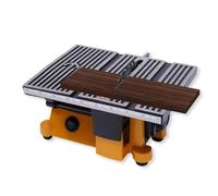 Mini Table Saw Cutting Machine, 90W Electric Table Saws for Woodworking DIY, 4500RPM Bench Tile Cutter Saws with Scale & 3 Blades, Depth Cut 5/8", for Wood Glass Stone Plywood
