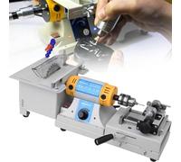 Mini Table Saw for Jewelry, Lapidary, and Crafting with Flexible Shaft, 750W Power, 800-10000r/Min Speed for Precise Grinding, Polishing, and Drilling