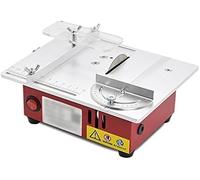 Mini Table Saw for Woodworking, 96W Precision Electric Cutter with Optional Grinding Disc for DIY Crafting and Hobby Projects, Ideal for Home and Workshop Use