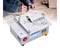 Mini Table Saw for Woodworking and DIY Projects with 45° Miter Cut and Durable Metal Housing