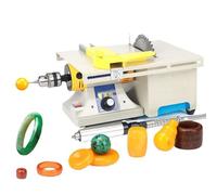 Mini Table Saw for Woodworking, Polishing and Grinding Machine, 220V Lathe for Precise Cutting and Polishing, Ideal for DIY Projects and Crafting