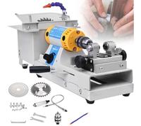 Mini Table Saw Grinder Polishing Machine with Flexible Shaft for Jewelry Lapidary Gemstone Cutting and Polishing