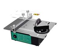 Mini Table Saw Kit 2-7 Speed Adjustable Miniature Precision Table Saw with 180w Power Supply for Woodworking Lathe Polishing Machine at Home