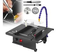 Mini Table Saw, Portable 1800W Adjustable Cutting Depth for DIY Crafts | Portable Multifunctional Mini Table Saw, 1800W Adjustable Speed and Angle for DIY Crafts, Precision Wood and Acrylic Cutting