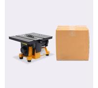 Mini Table Saw Portable Craft Cutting Tabletop Small Cutting Machine, Pure Copper Motor Adjustable Angle for Miniature Wood Plastic Aluminium Stainless Steel Craft Cutting (Yellow, 4500RPM)