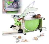Mini Table Saw Rock Grinder Polisher, 500-7000r/min Speed, Professional Jewelry Faceting with Tool Set for Jade Amber Beeswax Grinding