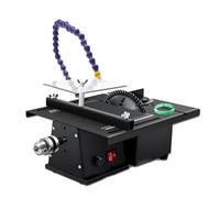 Mini Table Saw Rock Polisher 0-15000RPM Variable Speed Gem Engraving Machine for Cutting Grinding Polishing DIY