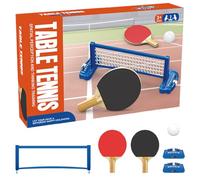 Mini Table Tennis Game - Portable Desktop Game With 2 Rackets | Interactive Toy For Kids | Indoor Sports Entertainment Family, Travel Educational Fun Official