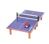 Mini Table Tennis Table, Small Table Tennis Table, Compact Table Tennis Table, Foldable, with 2 Bats and 1 Ball, Weatherproof, Stable Table Tennis Tables for Children, Adults, Playroom, Home