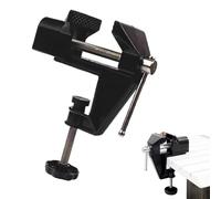 Mini Table Vise Clamp - 360 Degree Rotating Jeweler Clamp, Portable Vise Tool | Adjustable Durable Table Clamp for Woodworking, Jewelry, Hobby, Model Making, Easy to V