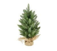 Mini Tabletop Christmas Tree - 1.5 FT Small Artificial Green Pine Tree for Xmas Decor, Home/Office Indoor Decor, Cloth Bag Base (Not Pre-lit)
