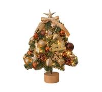 Mini Tabletop Christmas Tree with Easy DIY Decoration for Desktop Celebration Gift