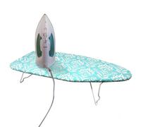 Mini Tabletop Ironing Board - Ironing Laundry Clothes - Adjustable Height, 100% Cotton Cover, Steel Net Board, Sewing Accessory