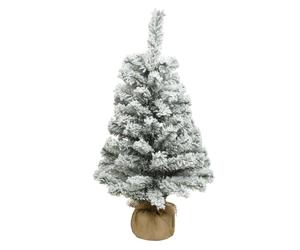 Mini Tabletop Snowy Imperial Green Christmas Tree - 75cm