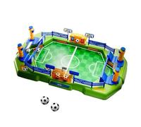 Mini Tabletop Soccer Game - 2 Player Family Foòsball Set | PP Build, Paddle Controls, Integrated Scoreboard And Goal Bell, Non-Slip Handles, Fits Kids Ages 3-8