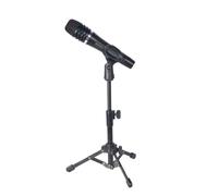 Mini Tabletop Tripod Microphone Mic Stand Holder with 1/4 Inch Threaded for Meetings Lectures Speaking and Ect For Singing,Speech