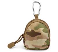 Mini Tactical Pouch, Nylon EDC Utility Bag, Small Keychain Coin Holder with Zipper for Keys Earbuds Cash Outdoor Travel Camping Accessories