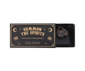Mini Talking Board - Compact Travel-Sized Design with Black & Gold Finish, Includes Spirit Board & Planchette for On-the-Go Fun, Stylish Occult Entertainment, Ideal for Casual Spirit Sessions
