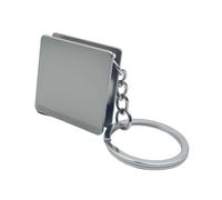 Mini Tape Measure Keychain, 1.5m/60in Retractable, Auto-Lock with Push-Button Retraction, Dual-Sided CM/Inch Scale, Ultra-Thin Metal Case for Sewing Body Waist Measuring (Natural Metal)