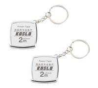 Mini Tape Measure Keychain, 2Pcs 2 Meters Steel Retractable Measuring Tape Sewing Flexible Ruler for Fabric Cloth Measure Linear Measurement