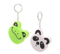 Mini Tape Measure Keychain Cartoon Animal 2pcs Abs Retractable