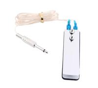 Mini Tattoo Pedal Switch For Power Supply With Stainless Steel Foot, 109X32Mm, Silver, Compatible With Tattoo Machines For Artists, Stable Connection And High Sensitivity Control