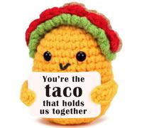 Mini Team Appreciation Gift for Women Men Handmade Crochet Taco for Farewell Goodbye Office Thank You Gift for Coworkers Employees Team Leaders Managers Mentor Supervisors Work Bestie Desk Neighbo