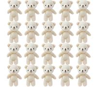 Mini Teddy Bears, 20PCS 4.3 Inch Plush Small Teddy Bear, Mini Stuffed Animals for DIY Keychain Bag Crafts Birthday Graduation Party Gift Bear Plush Keychain Small