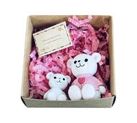Mini teddys bearss In Box - Smily Bear Hug In A Box | A Little | Plush Fabric Gift Toy | Birthday Graduation Wedding Bridal Shower Present For Cozy teddys Atmospher | Soft Handmade Keepsake
