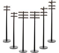 Mini Telegraph Poles 6pcs Model for Micro Landscape Sand Table