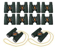 Mini Telescope 10Pcs Toy Binoculars for Kids with Compass - Portable Outdoor Adventure Gear for Children Sightseeing and Learning