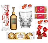 Mini Tequila 50ml Shot Glasses & Chocolates Gift (Casamigos Reposado)