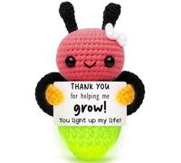 Mini thank you gifts for Women Teacher Appreciation Gift Handmade Crochet Firefly for Mentor Supervisor Boss Manager Leader Teacher Back To School Birthday Christmas Retirement Farewell Promotion