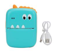 Mini Thermal Printer Portable Bluetooth Inkless Pocket Printer 200DPI Black White Printing Rechargeable for Home Office School Students Learning