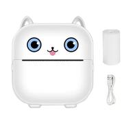 Mini Thermal Printer,Thermal Printer with Paper | Inkless Label Maker Machine for Phone Tablet Pictures Photos Journals Notes Study Graphics Anatomical Diagrams