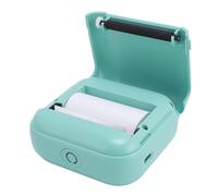 Mini Thermal Printer, Wireless Portable Pocket Printer, BT 203dpi Compact 8.5x8x4cm Lable Printer Pictures Print for Tickets Photos Memos with Built-in App Templates (Green)