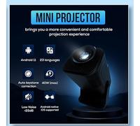Mini THROW LCD Projector HY320, LED Home Theatre Projector with HDMI, Netflix and YouTube Support, AC 100-260V
