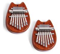 Mini Thumb Piano 8 Key - Exquisite for Beginners & Music Lovers, Portable Finger Piano for Music Lovers, Great Gift Idea (Cat 2PCS)