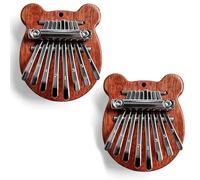 Mini Thumb Piano 8 Key - Exquisite for Beginners & Music Lovers, Portable Finger Piano for Music Lovers, Great Gift Idea (Bear 2PCS)