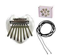 Mini Thumb Piano 8 Tone Portable Wood Kalimba Crystal Finger C6U6 Instrument For Beginner Piano Musical