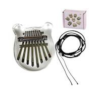 Mini Thumb Piano 8 Tone Portable Wood Kalimba Crystal Finger Instrument Piano P3U1 Musical For Beginner