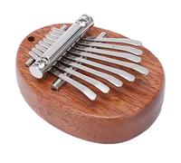 Mini Thumb Piano Solid Wood 8 Keys Finger Piano Portable Musical Thumb Piano with Lanyard Gifts for Kids Adults Beginners