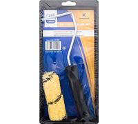 Mini Tiger Stripe Paint Roller Set - with Plastic Tray, Sleeves, Painting Kit | 100Mm Painting & Decorating, 4" Hand Tool Kit, Home DIY | Emulsion Paints